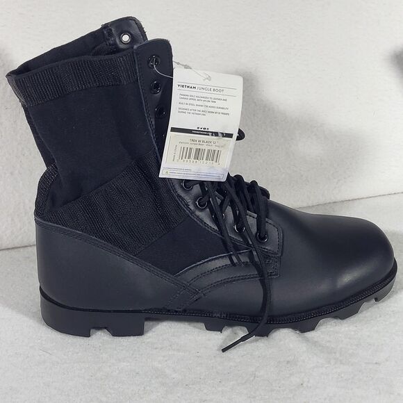 Fox Outdoor Products Vietnam Jungle Boots Trek Black 13 W NWT Combat